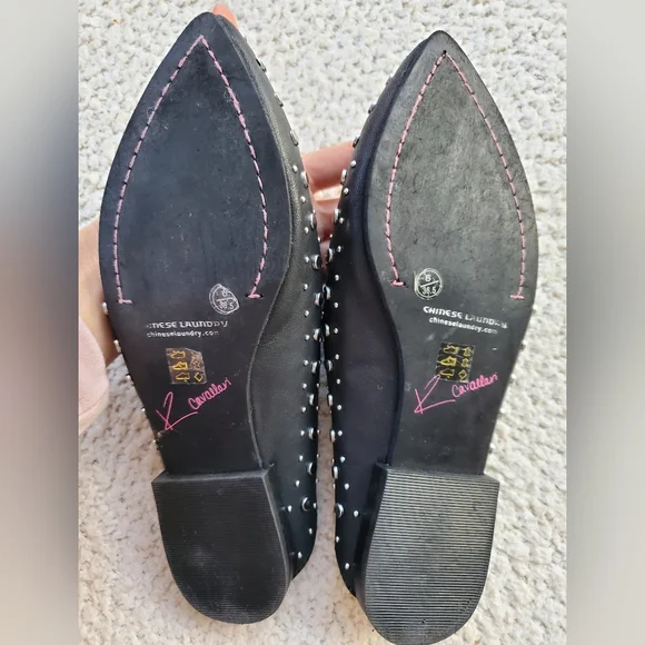 Kristin Cavallari Charlie x Chinese Laundry Studded Women's Mules Flats - Picture 7 of 7